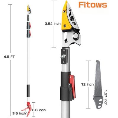 Kéo cắt cành trên cao gắn cưa Fitows