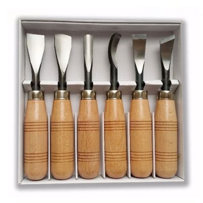 Bộ đục 6 cây cán gỗ HM176