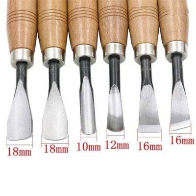 Bộ đục 6 cây cán gỗ HM176