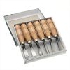 Bộ đục 6 cây cán gỗ HM176