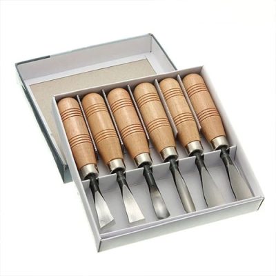 Bộ đục 6 cây cán gỗ HM176