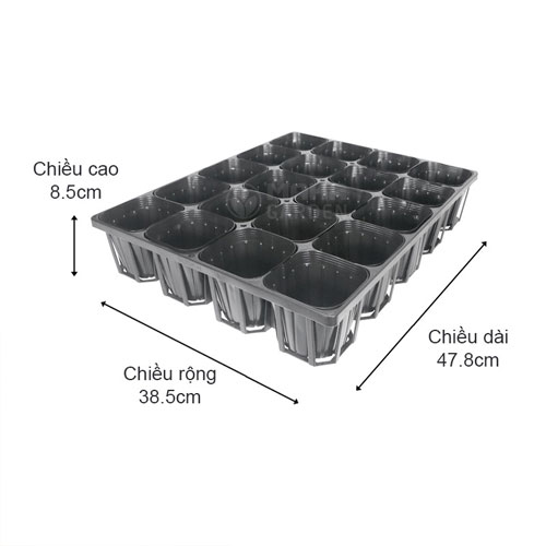 Bộ khay ươm hạt giống 20 chậu nhựa dẻo Tokai