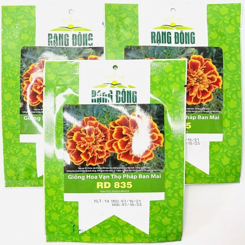 Hạt giống hoa Cúc Vạn Thọ Pháp Ban Mai RD 835